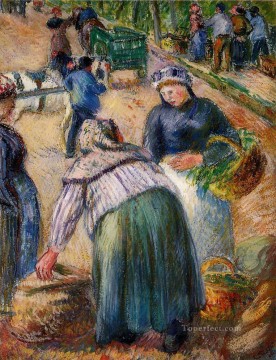 Camille Pissarro Painting - Mercado de patatas boulevard des fosses pontoise 1882 Camille Pissarro